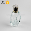 Popular design mão-polimento vazio 50ml frasco de perfume de cristal